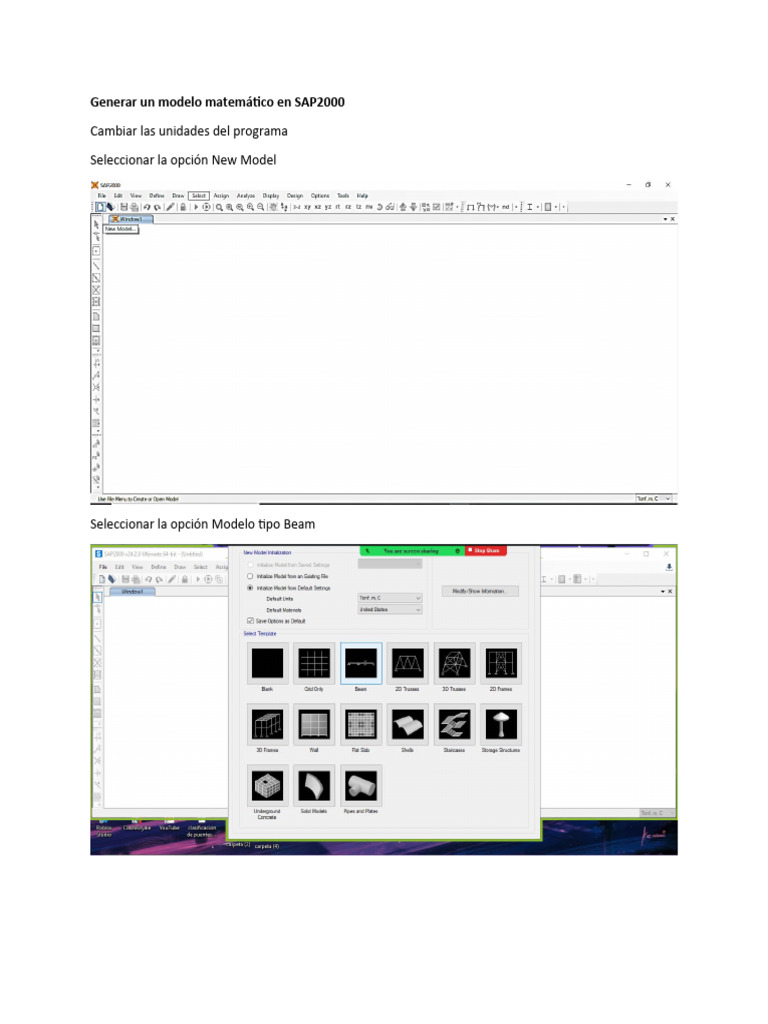 Generar un modelo matem tico en sap2000 pdf