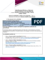Guía de actividades y rúbrica de evaluación - Unidad 2 - Fase 2 - Recolección de información - Resumen Analítico especializado (1)