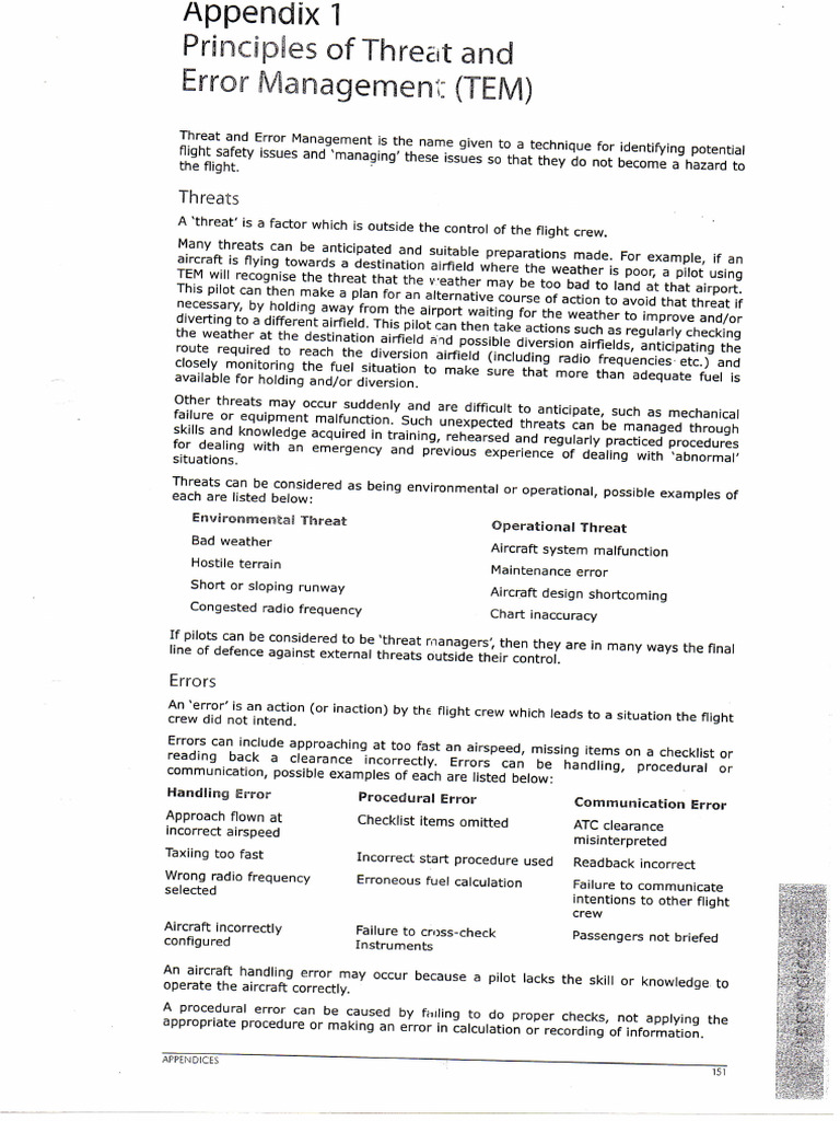 Threat and Error Management | PDF