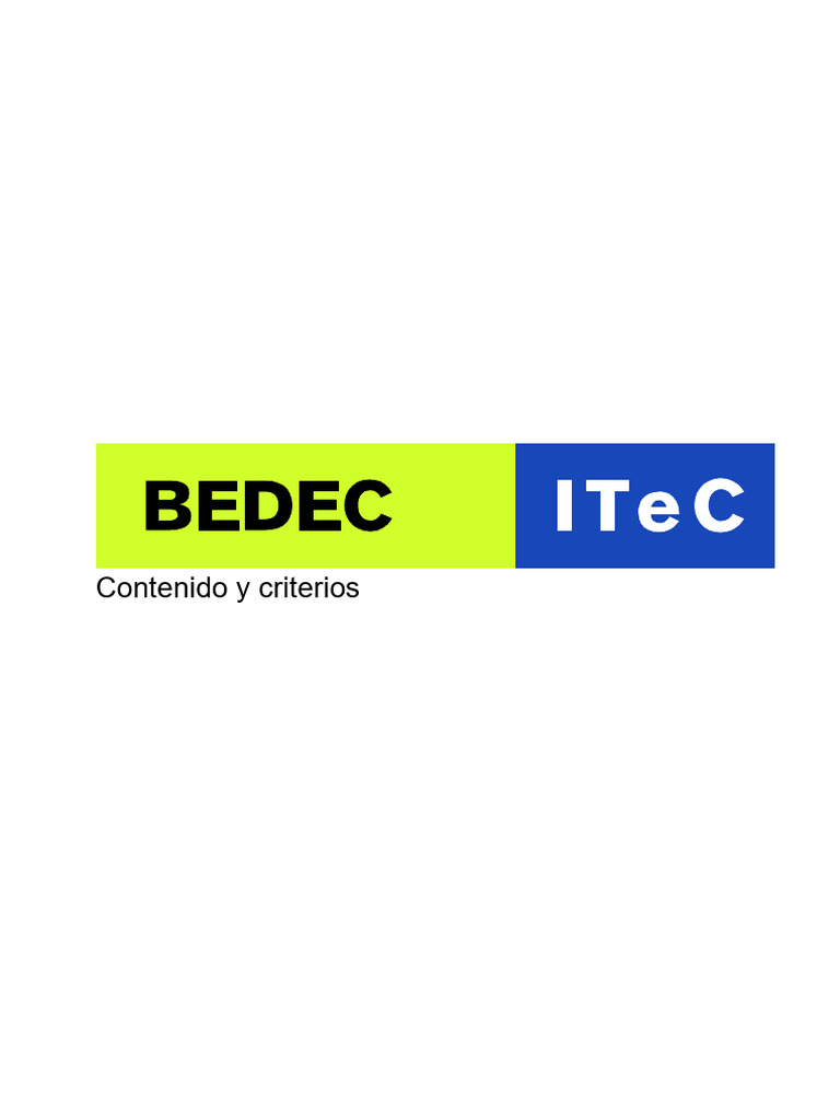 Criterios y Contenido del Banco BEDEC | PDF | Presupuesto | Evaluación ...