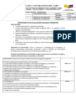 Instrumento de Evaluacion 2 Trimestre 2023