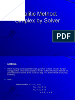 Soal-Soal Latihan Simplex by Solver