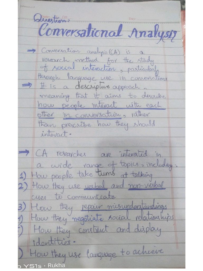 Conversational Analysis | PDF