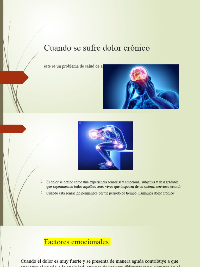 Dolor Crónico | PDF | Dolor | Las emociones