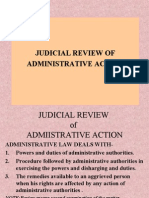 Judicial Review of Administrative Action