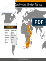 Cape Town To Cairo Overland Adventure Tour Map2019