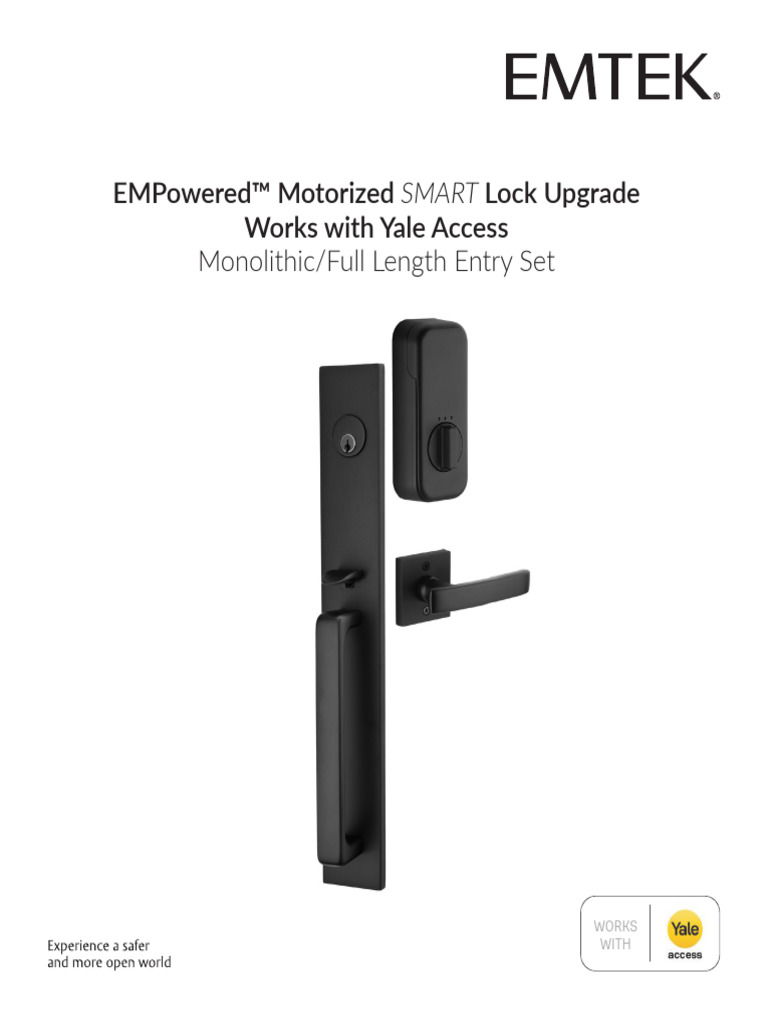 Emtek EMPowered™ Motorized SMART Lock Upgrade For Monolithic & Full