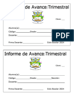 Tarjeta de Calificaciones Segundo Ciclo 2024