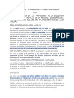 TEMAS 3 Y 4 DE INTODUCCION A LA ETICA Y A LA DEONTOLOGIA MEDICA