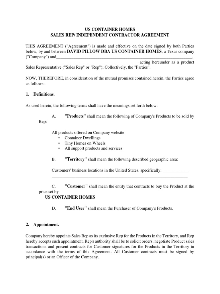 US CONTAINER HOMES PDF Dealer Agreement | PDF | Indemnity | Bankruptcy