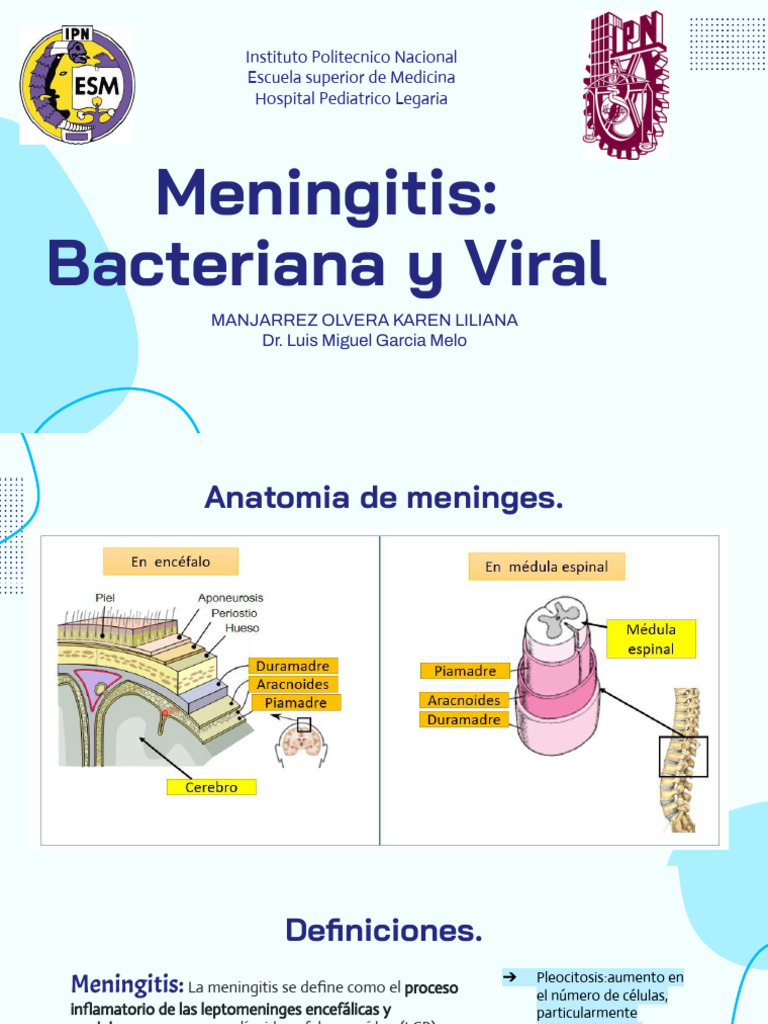 Meningitis Bacteriana y Viral en Niños | PDF | Meningitis | Medicina