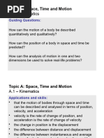 A.1 - Kinematics - Teacher