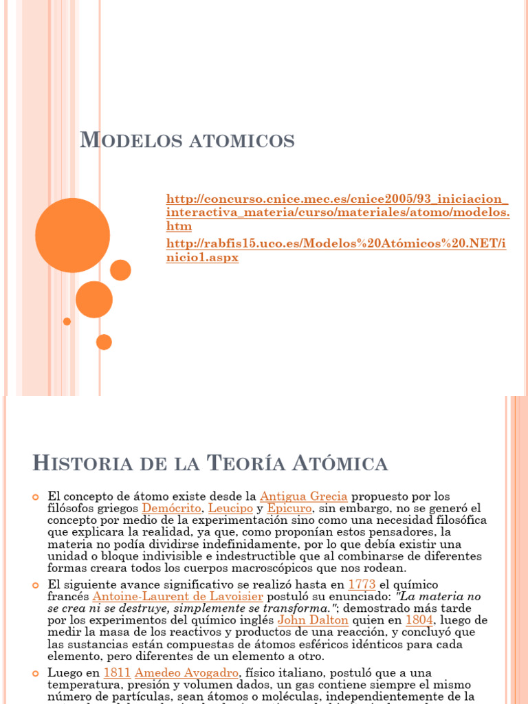 Modelos Atomicos Pdf átomos Núcleo Atómico