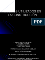 Presentacion de Equipos en La Construccion. Finalppt