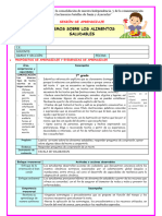 1º U2 S2 Sesion D1 Com Leemos Sobre Los Alimentos Saludables Maestras de Primaria Del Peru