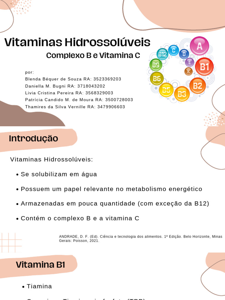 Vitaminas Do Complexo B e Vitamina C - 20240327 - 081137 - 0000 | PDF ...