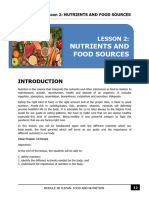 Lesson 2 Nutrients and Food Sources 1