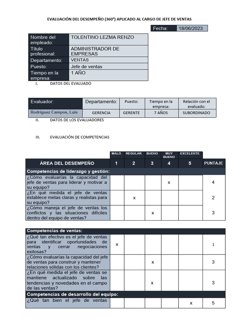 Gestion 360 Grupo4 | PDF | Liderazgo | Evaluación de desempeño