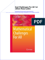 Full Ebook of Mathematical Challenges For All 1St Edition Roza Leikin Online PDF All Chapter