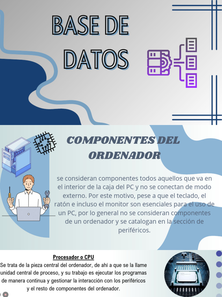 Componentes Esenciales del Ordenador | PDF | Hardware de la computadora ...