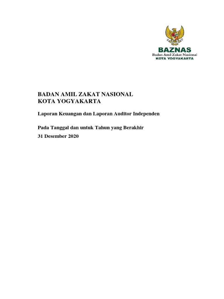 Laporan Audit Tahun 2020 6200 Pdf Pengelolaan Keuangan Uang
