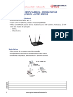 Redes de Computadores – Camada Acesso à Rede II – Redes sem Fio