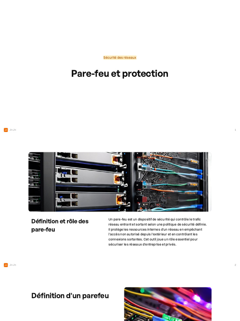 Types et Rôle des Pare-feu Informatiques | PDF | Pare-feu (informatique ...