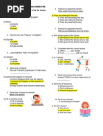 Simulacro Inglés - Acad 1 - Ii Bimestre