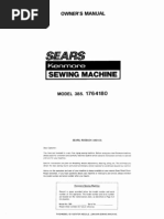 Download Kenmore Sewing Machine Manual Model 385-1764180 by Chris Lawrence SN73713890 doc pdf