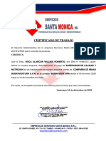 Certificado de Trabajo Santa Monica Buenaventura 24