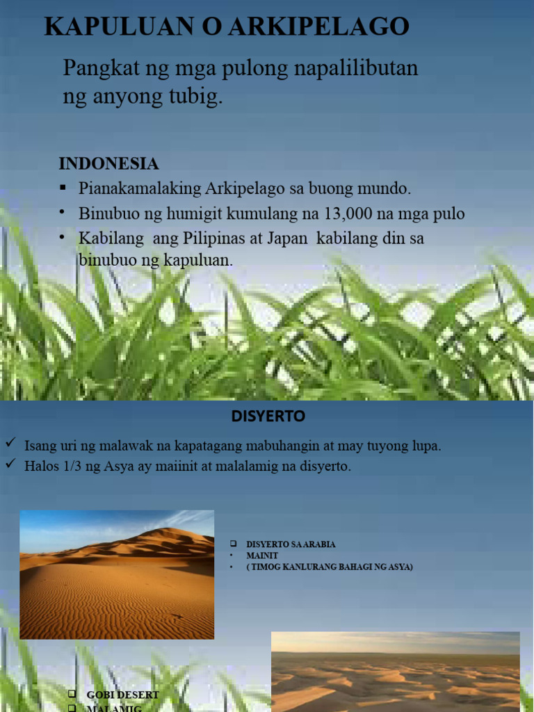 Aralin 2 Mga Anyong Lupa S…