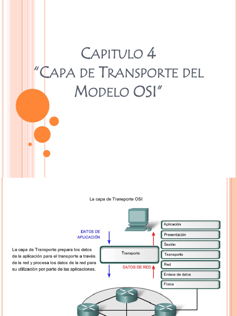 Presentacion de La Capa de Transporte Del Modelo Osi | PDF | Protocolo de  Control de Transmisión | Modelo osi