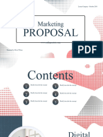 Red and White Professional Marketing Proposal Presentation