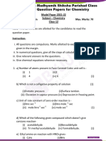 UPMSP - Model QP 2021 22 CHEMISTRY - English