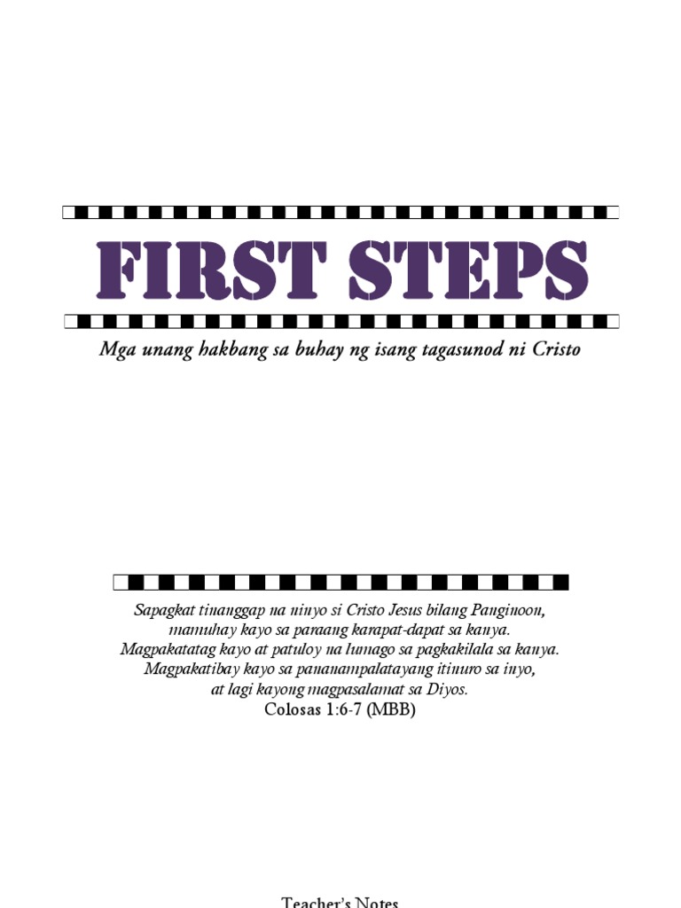 First Steps (Teacher's Notes) | PDF