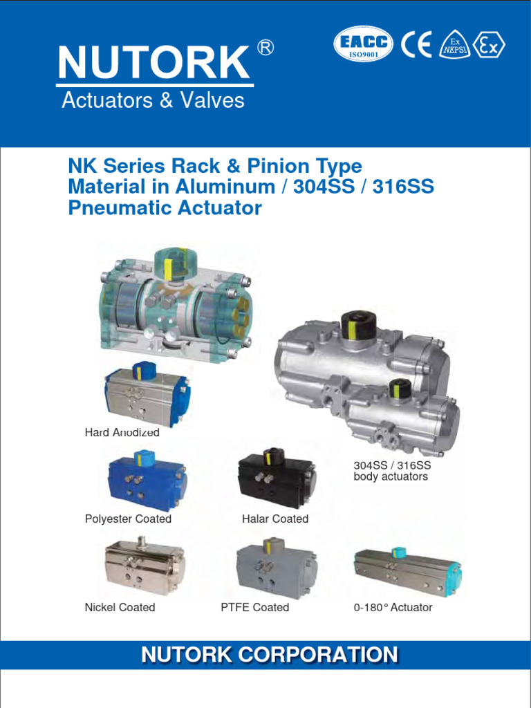 NK Series Pneumatic Actuator Overview | PDF | Actuator | Valve