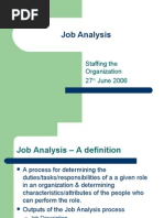 Job Analysis Staffing