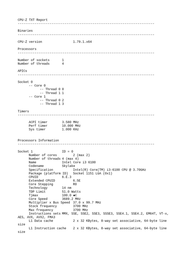 Intel Computer Diagnostics