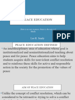 Peace Education 1-24-21