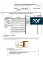 MATEMATICA MULTIPLOS DE UN NUMERO 18 de Febrero