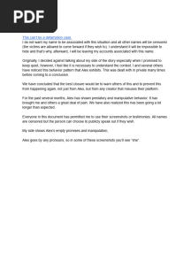 Warning About Alex Kister - Documentos de Google