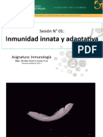 SESIÓN Nº 01 Inmunidad innata y adaptativa