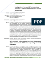 Documentos digitais em formato PDF autocontidos,  autorreferenciados e autodocumentados como suporte  à publicação ampliada