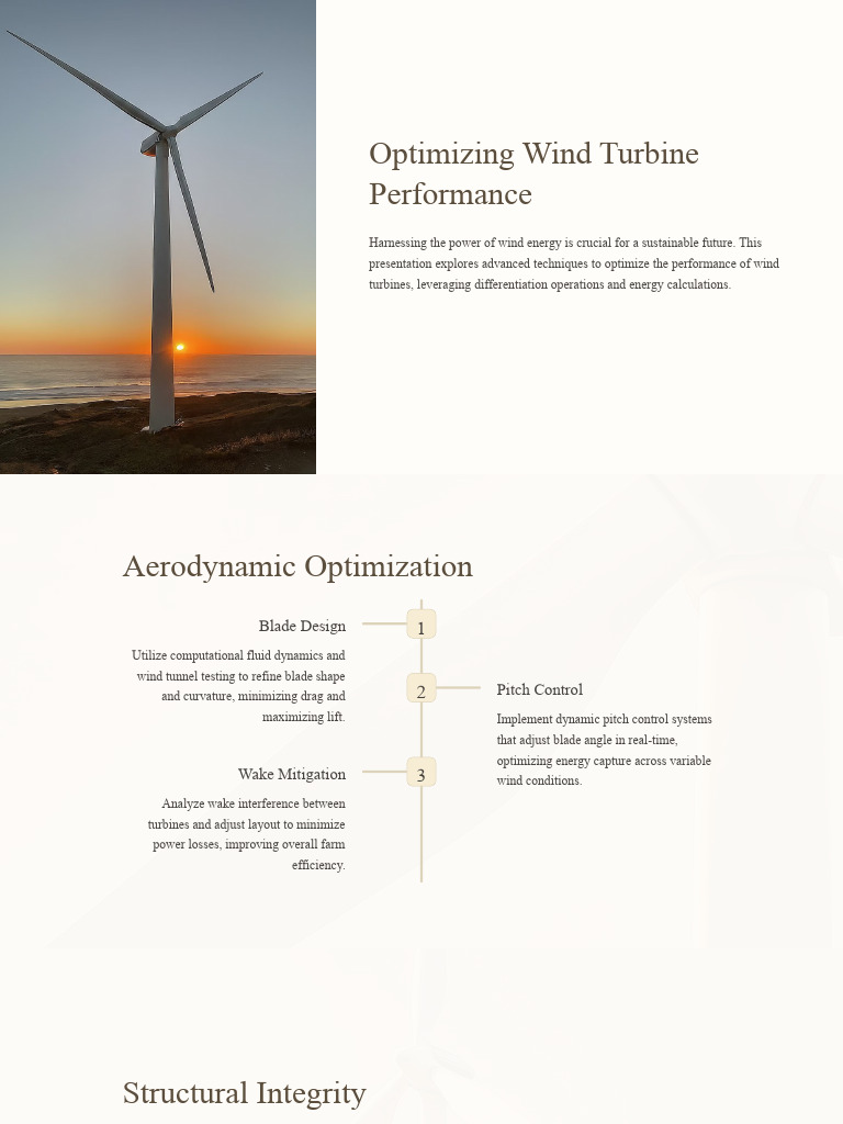 Wind Turbine Performance Optimization | PDF | Wind Turbine | Wind Power