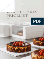 A KOZE - Whole Cake & Hampers Pricelist 1310