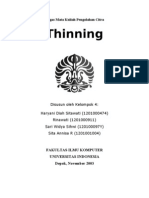 Pengolahan Citra Thinning