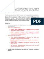 Week 9b CHP 15-17 Darwin and Evolution Task Memo