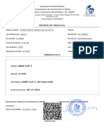 Alfredo Pascual Camacho de Los Santos. PCR Covid. 20.12.2021
