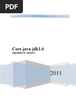 Core Java jdk1.6: Questions & Answers