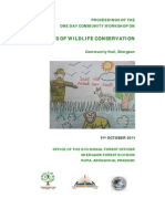 Proceedings of the Workshop on Benefits of Wildlife Conservation